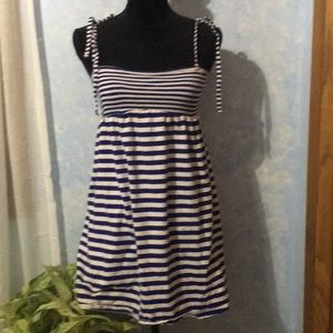 Blue and White Beach Dress